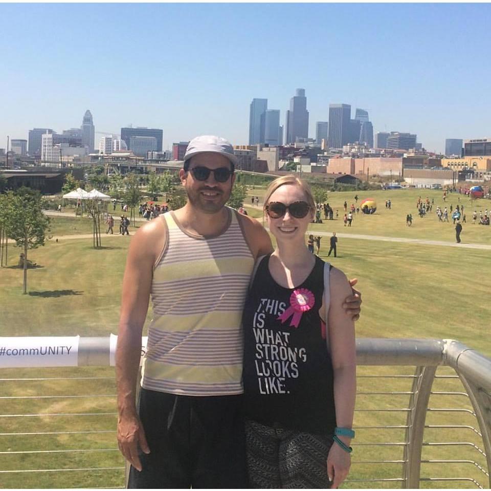 My birthday, Earth Day and the grand opening of the Los Angeles State Historic Park in 2017, taken in the spot where we ended up getting engaged.