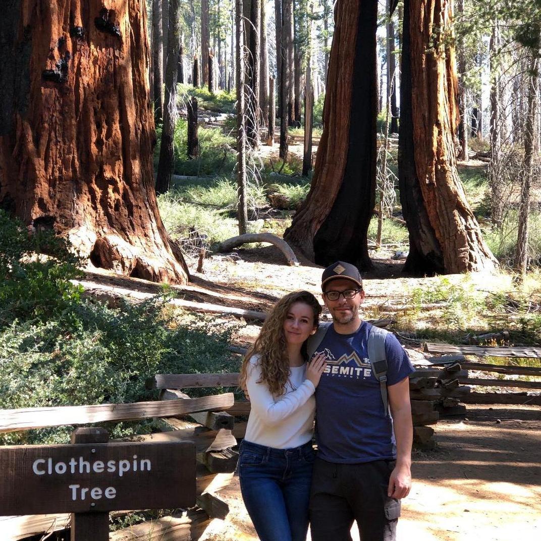 Mariposa grove the day after we got engaged. Yosemite, 2018.