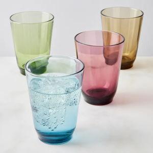 Kinto Hibi Tumblers, Set of 4, 12 oz, Mixed Colors