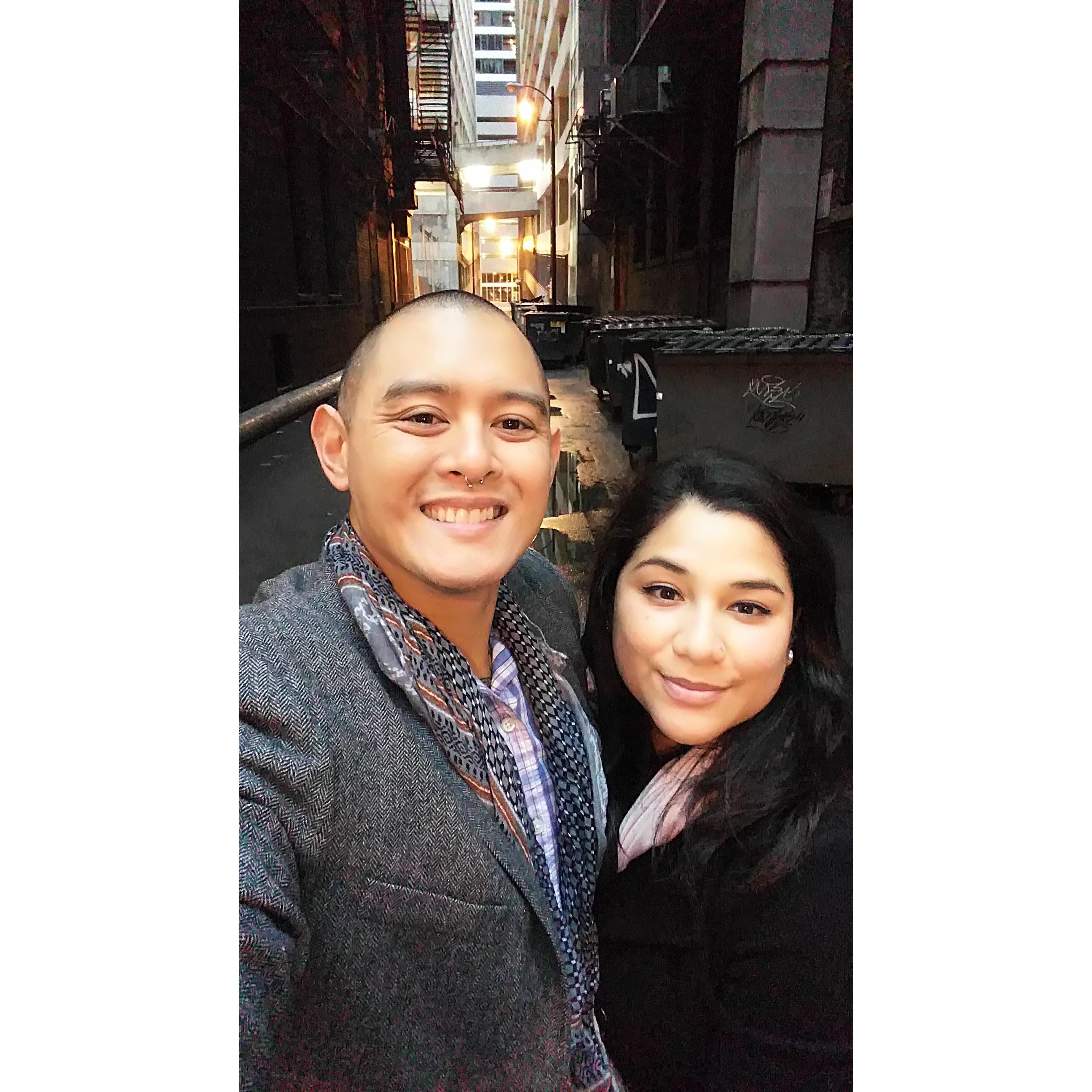 (Chicago-2017)
We thought we looked so cool taking alley pictures!