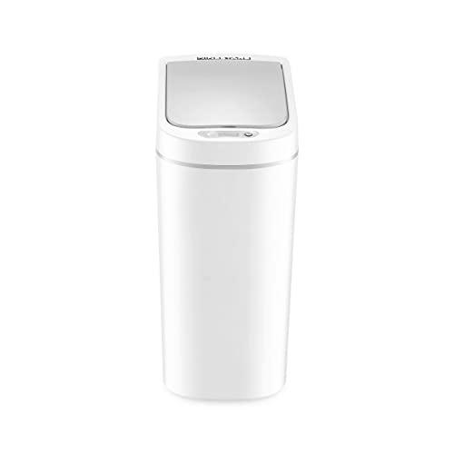 Ninestars AMZ-7-2 Motion Sensor Trashcan, 1.9 Gal, White