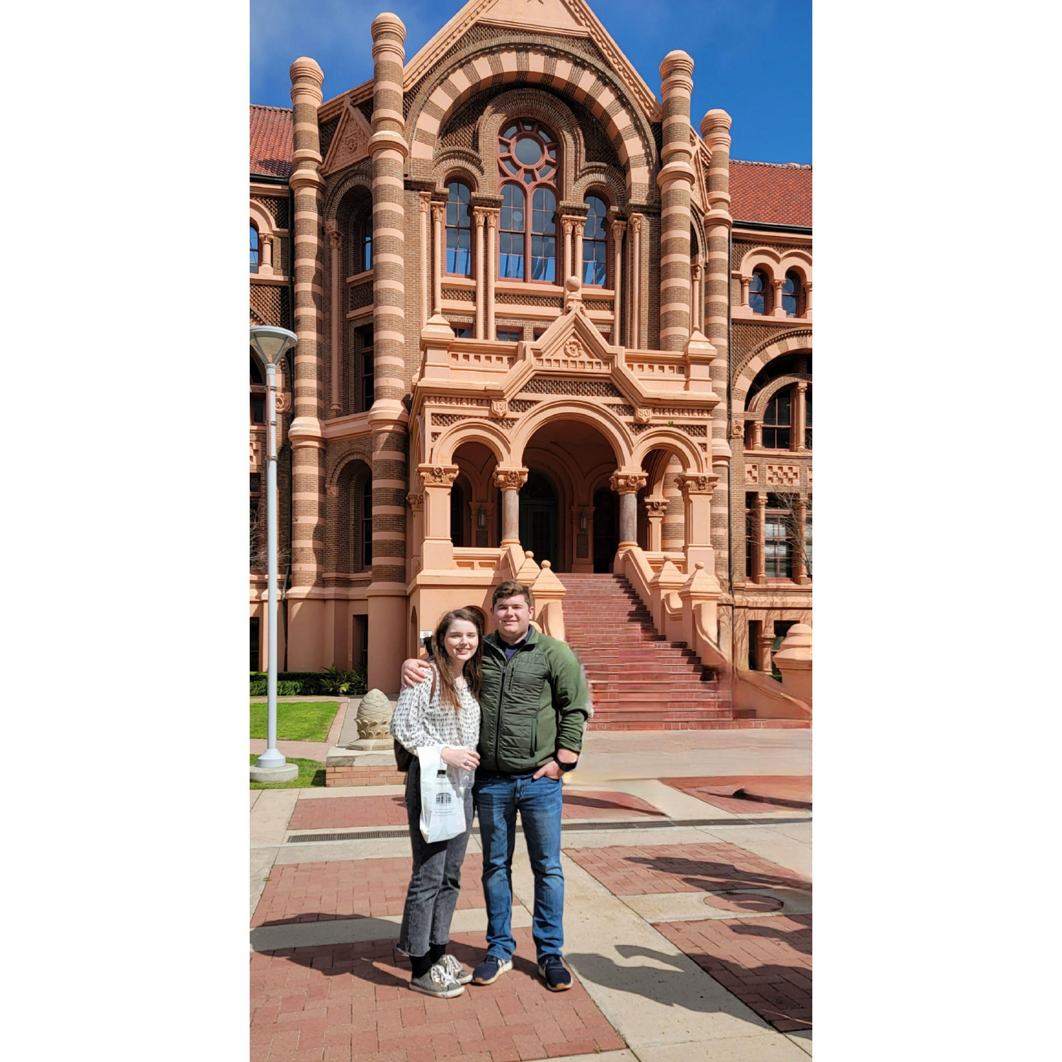 Our first time visiting UTMB, one year before Annie's acceptance to medical school!