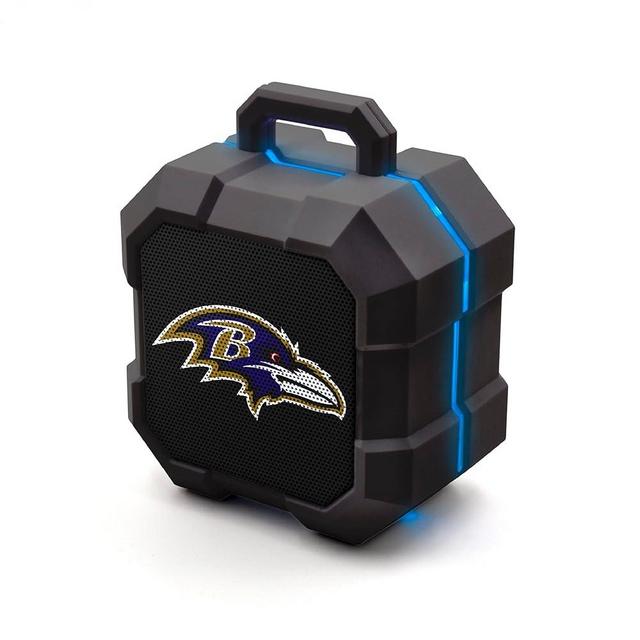 SOAR NFL Shockbox LED Wireless Bluetooth Speaker - Water Resistant IPX4, 5.0 Bluetooth with Over 5 Hours of Play Time - Small Portable Speaker - Officially Licensed NFL, Perfect Home & Outdoor Speaker