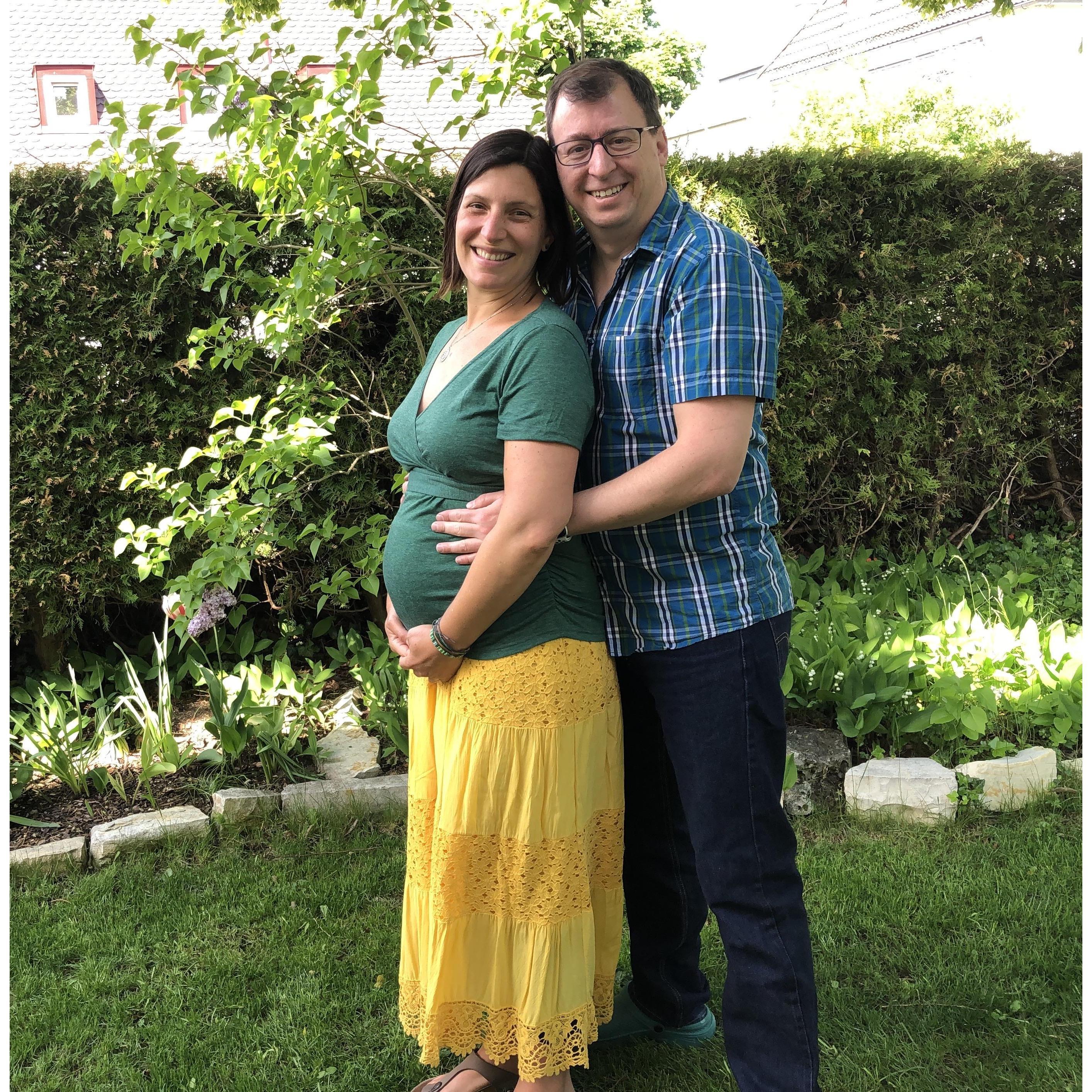 Just after we learned it's a Boy and a Girl! 21 weeks