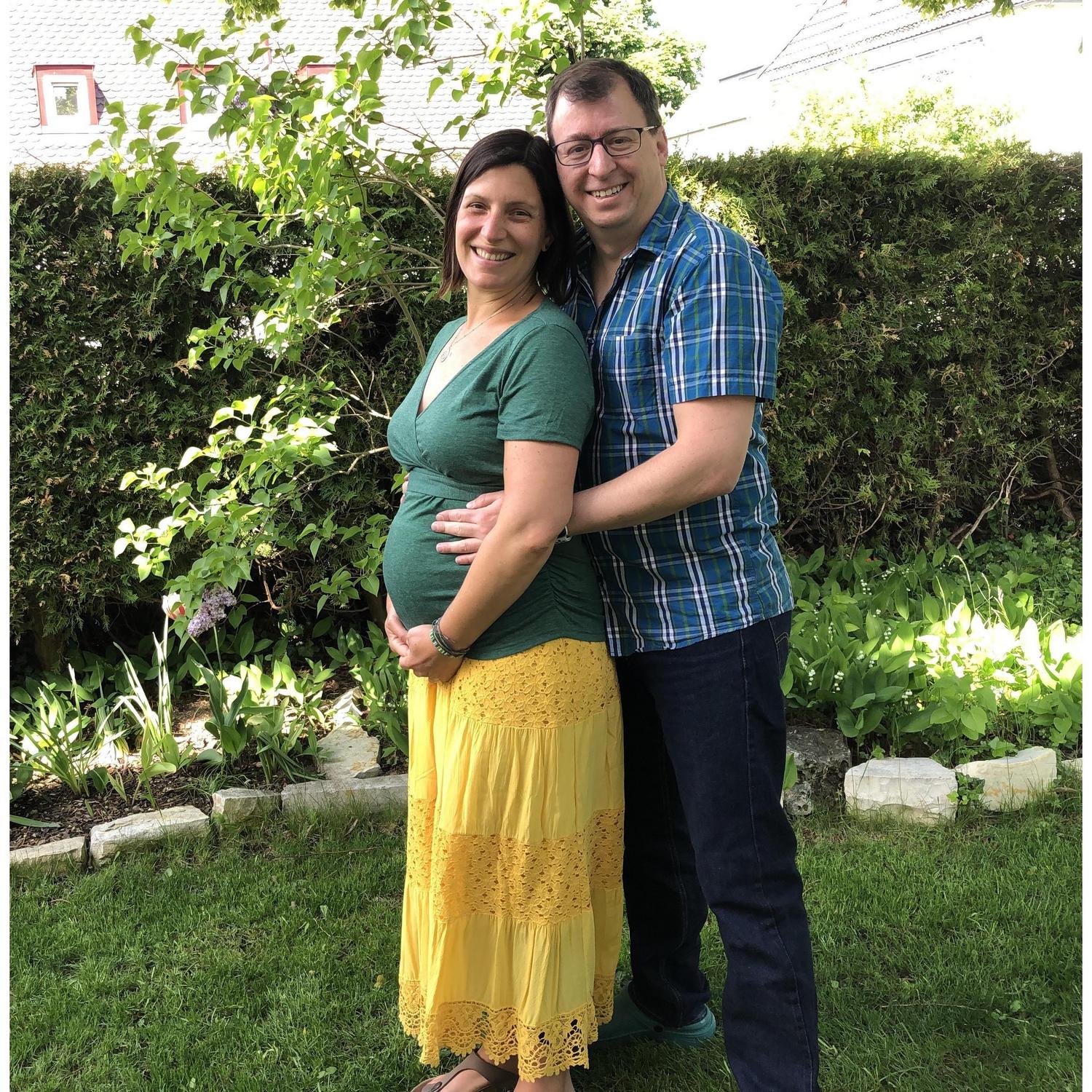 Just after we learned it's a Boy and a Girl! 21 weeks