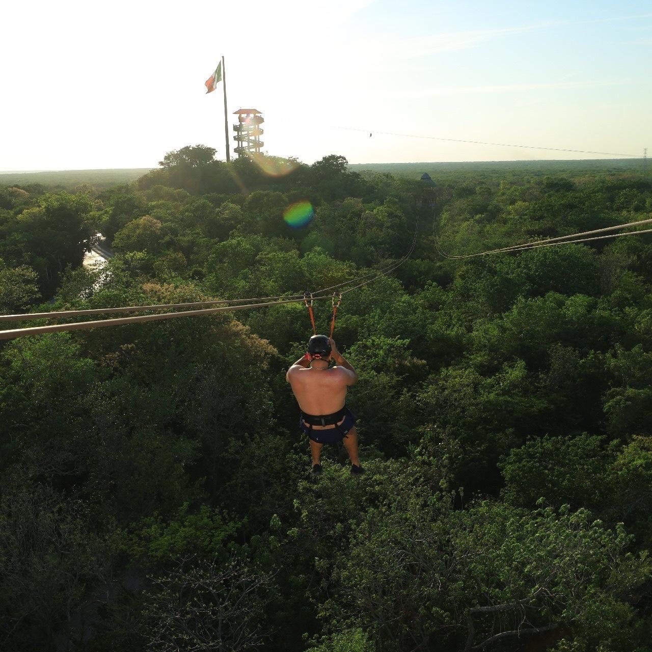 Zip-lining at Xplor!