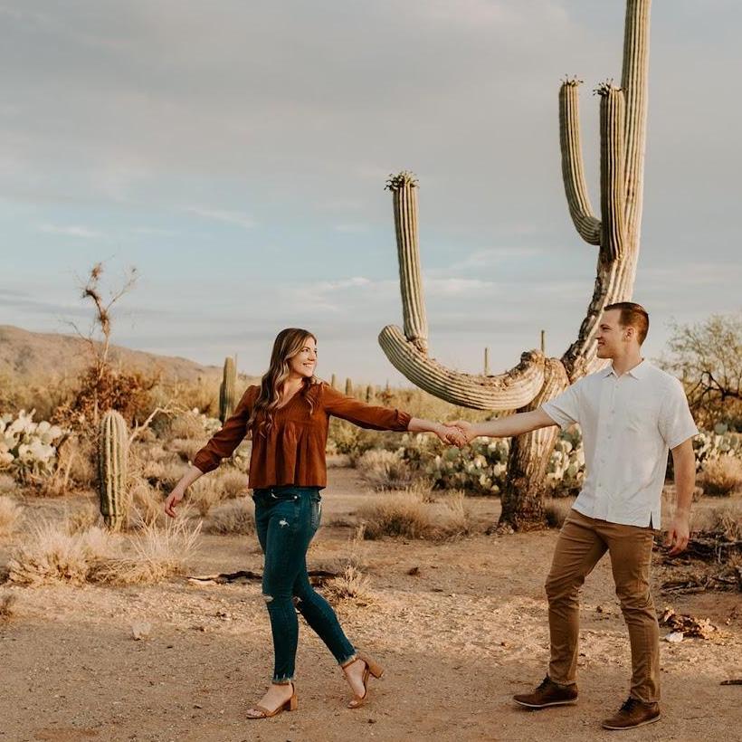 Tucson, Arizona | Engagement Photos at Saguaro National Park