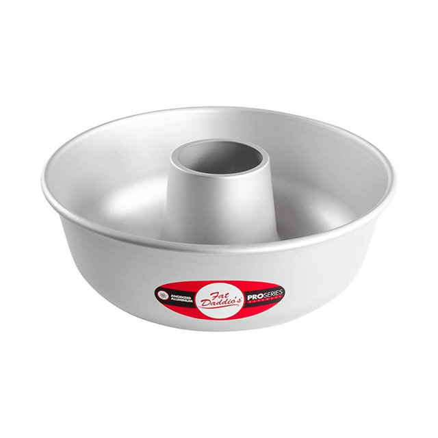 Fat Daddio's Cake RMP-10 Anodized Aluminum Ring Mold Pan, 10 x 3.5 Inch, Silver, 10 x 3 1/2 Inch