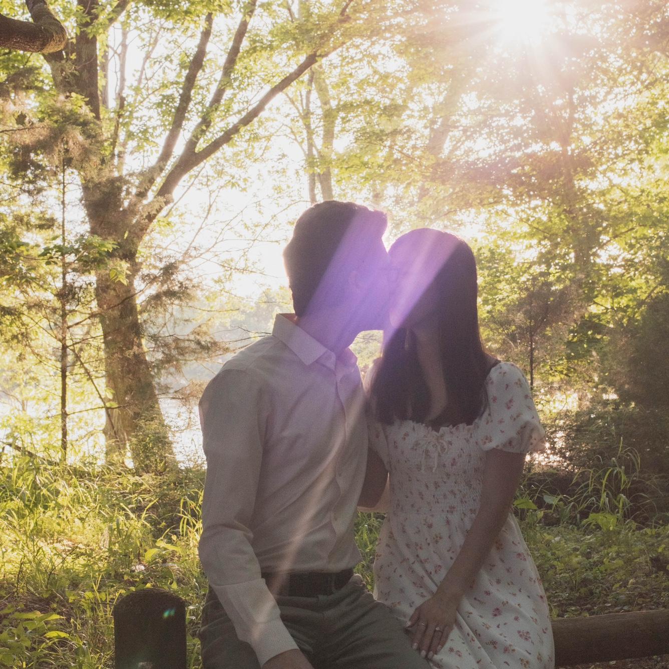 Engagement photos at one of our favorite state parks, Radnor Lake