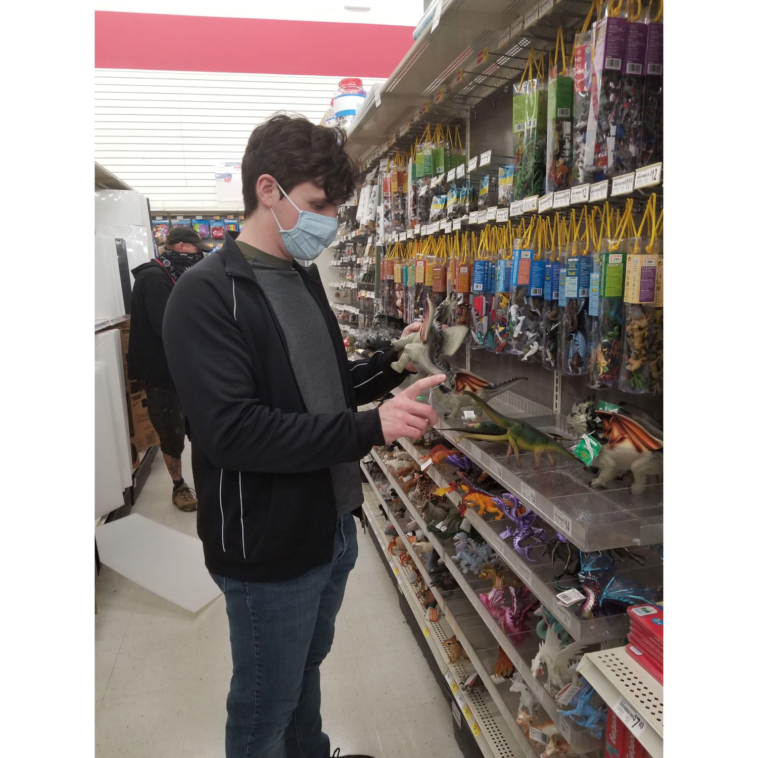 Our first date where he bought me giraffe figurines