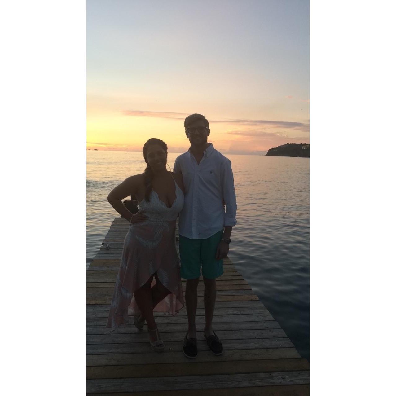 December 2017 - St Kitts - At the transition ceremony celebrating completion of our time in St Kitts