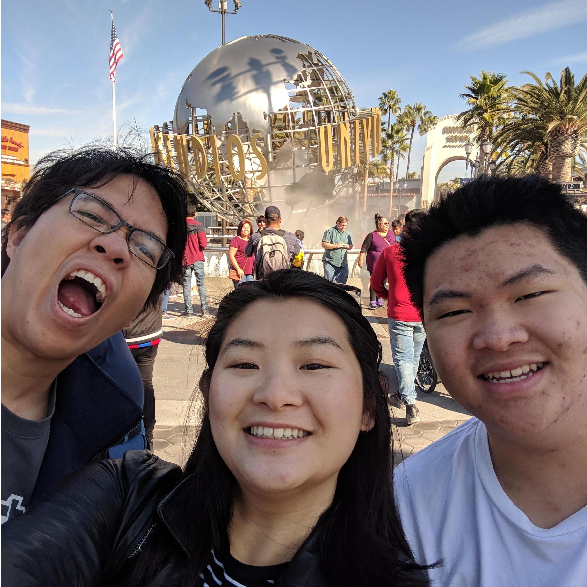 Universal Studios with Jason in 2017