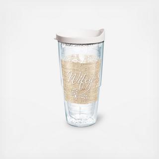 Wifey Tumbler with Travel Lid