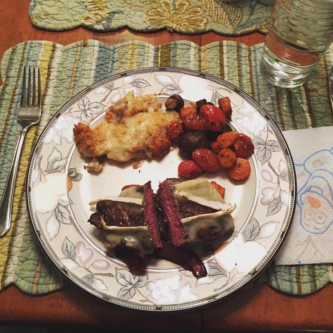 The first meal Matthew ever made for me and the first time I met his mother and father!