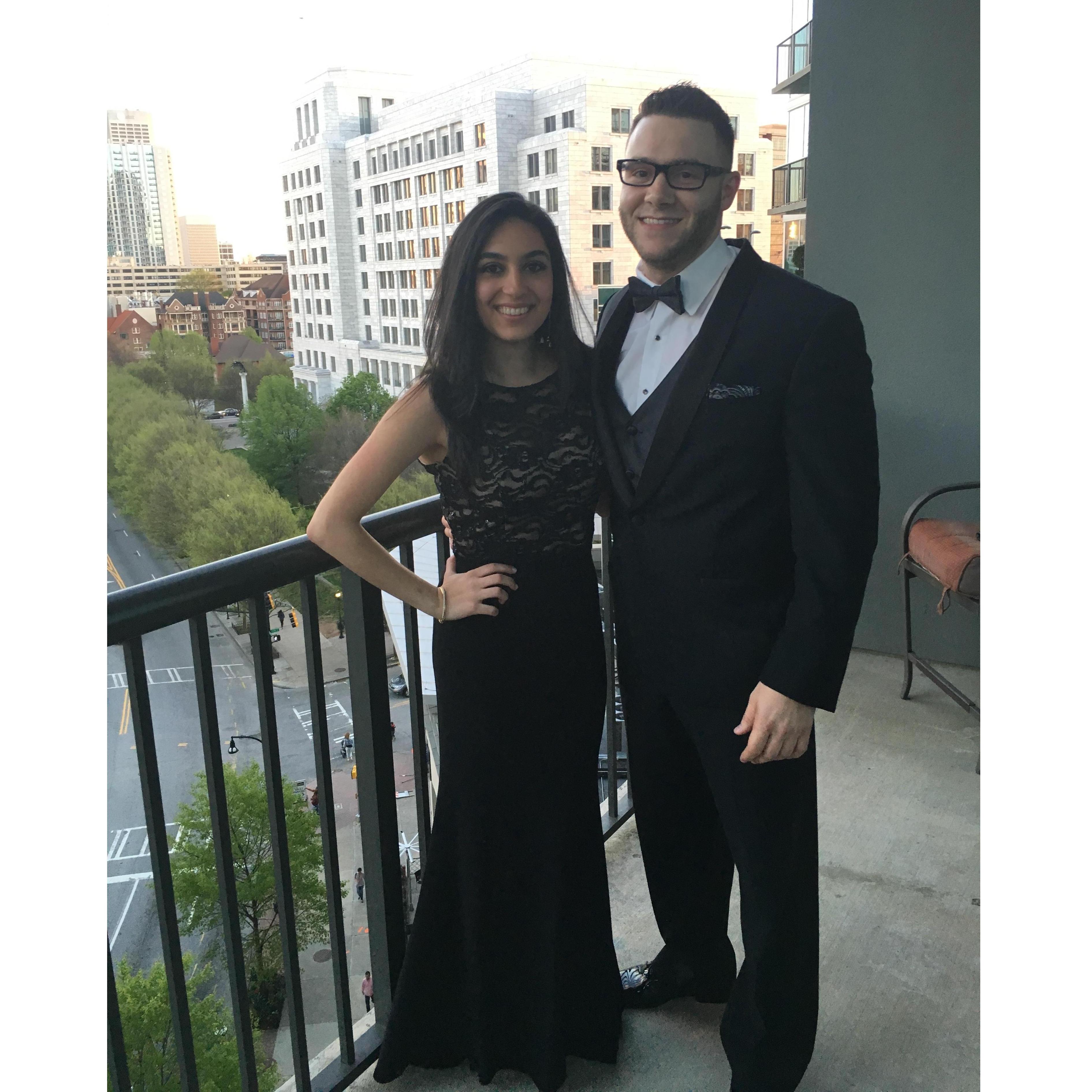 First year of law school: When Tania agreed to go to Barrister's Ball (Law Prom) with Wes so long as they only went "as friends".