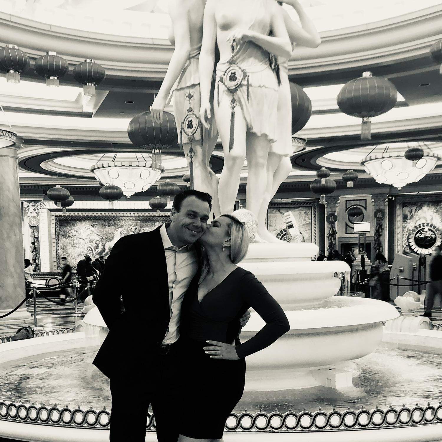 Hitting the town. We know the Vegas Strip well!