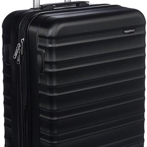AmazonBasics Hardside Spinner Luggage - 24-inch, Black