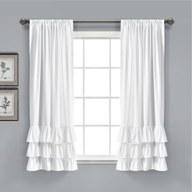Vincent Solid Semi-Sheer Rod Pocket Curtain Panels