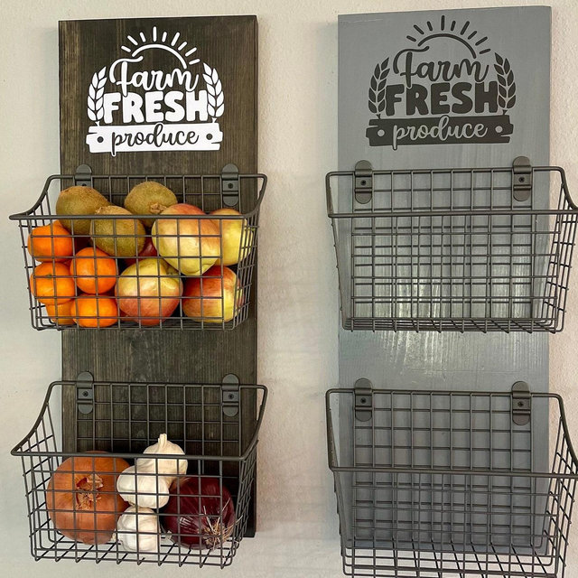 Produce Basket, Fruit and Vegetable basket, Produce Sign, Produce Storage Sign, Produce Basket Sign, Fruit and Vegetable Storage Baskets.