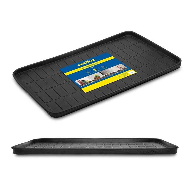 Goodyear - All Purpose Boot Mat for Entryway, Rubber Mats for Shoes, Boots, Pets, Garden and Paint - Indoor and Outdoor Use. 100 Percent Rubber - Size 16"x30"