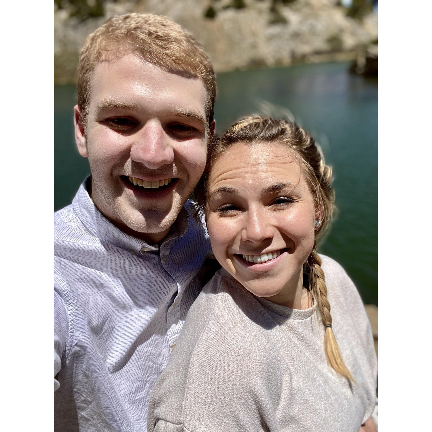 Buena Vista date day! James made Kellie jump in the FREEZING lake. Yes, her lips were blue. No, she was not happy.
