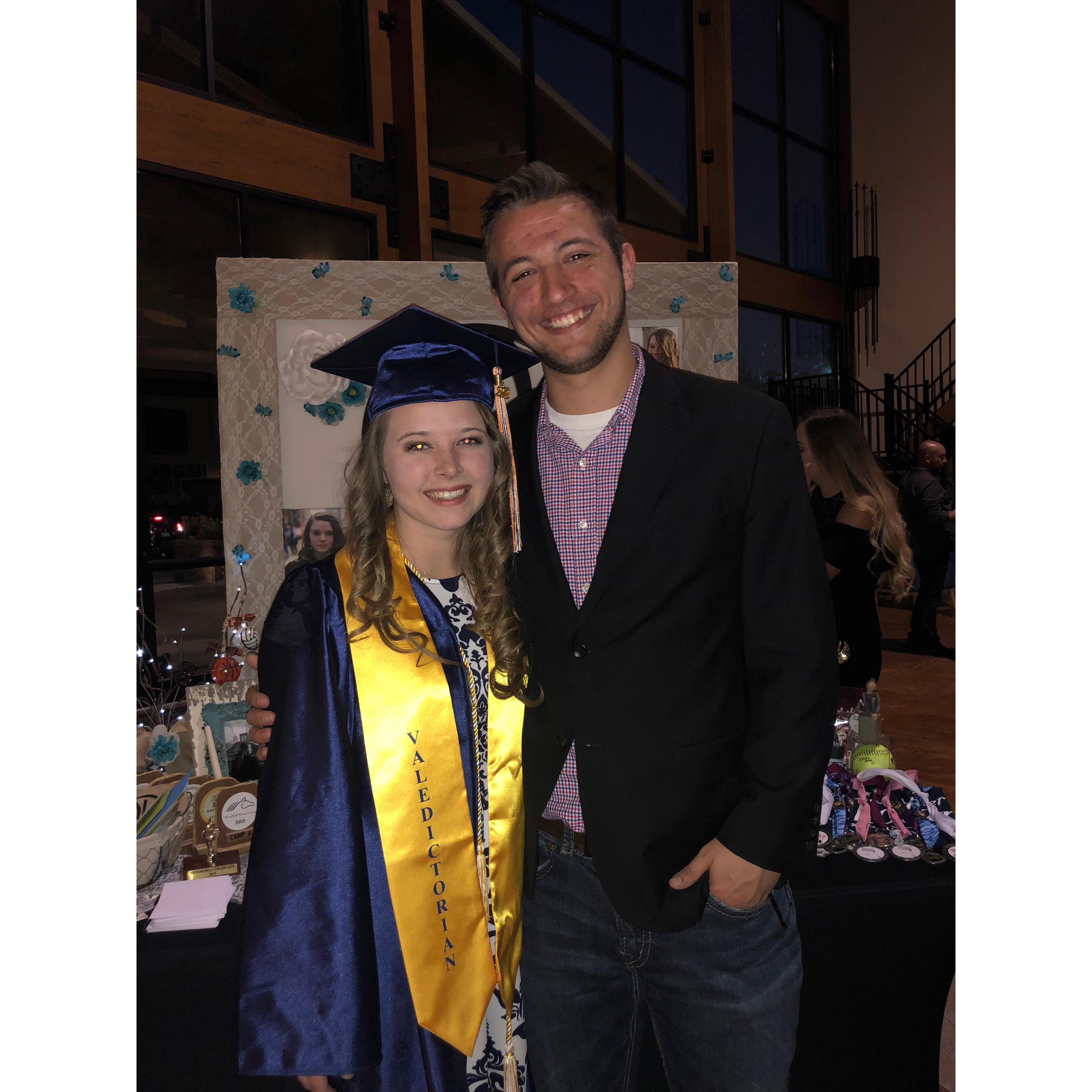 My high school graduation from Christian Ministries Academy, both Ethan and I's alma mater.