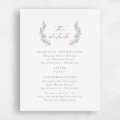 Rich Sage, Green Wedding Enclosure - Armoise