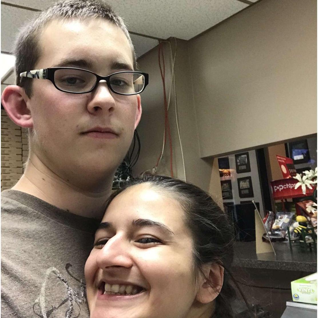 Our first photo together in 2017