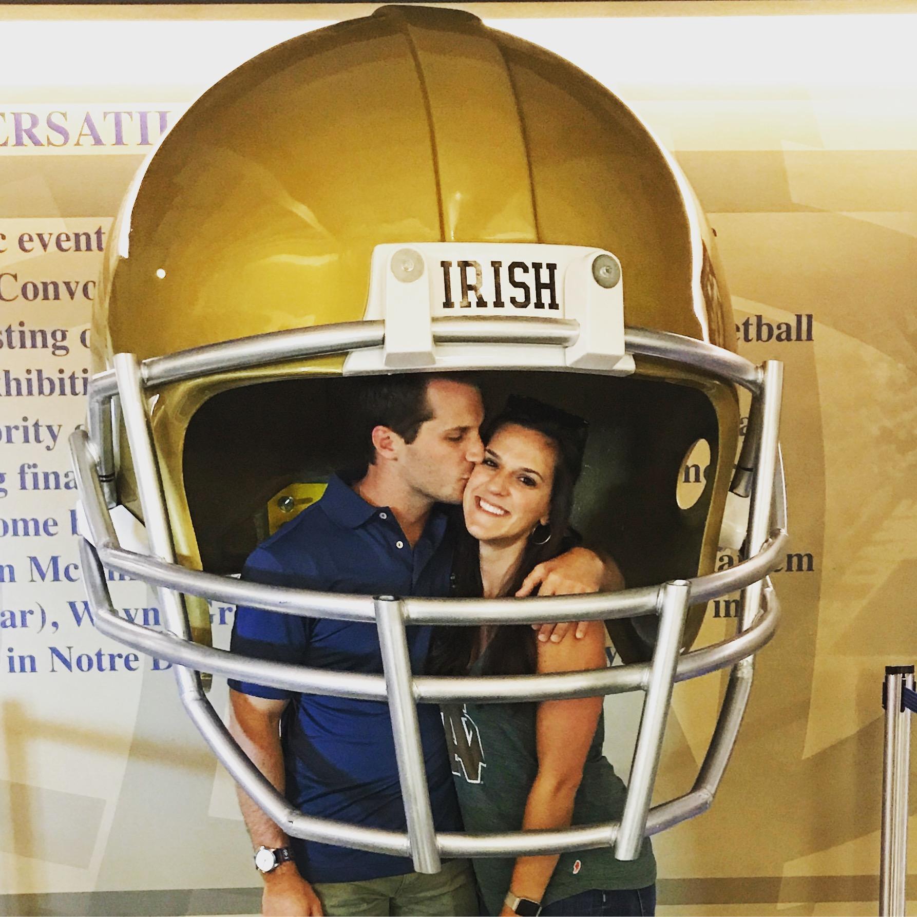 Cheering on the Fighting Irish