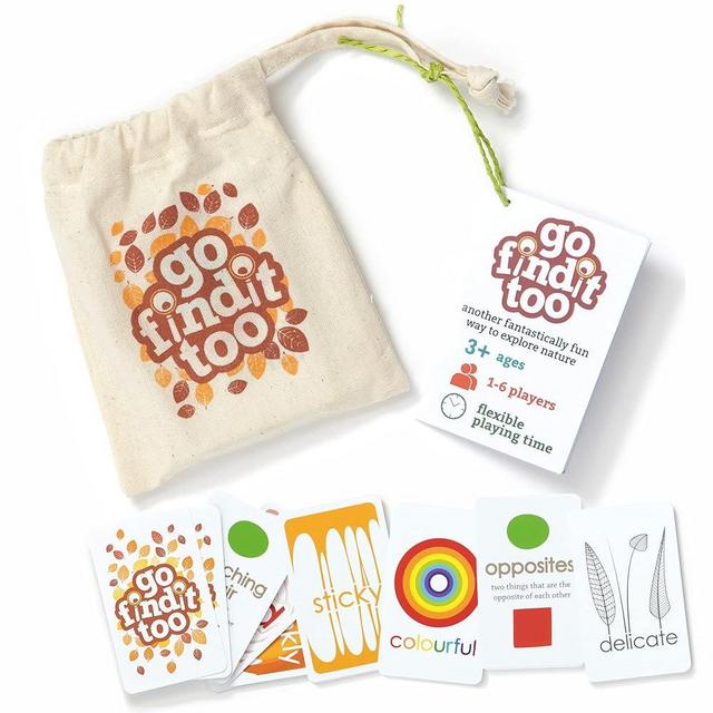 gofindit ofindit -The Original Outdoor Nature Scavenger Hunt Card Game for Kids Toddler and Family. Ages 3 4 5 6 Travel Pocket Game Road Trip Too