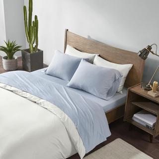 Cotton Jersey Knit All Season Heathered Sheet Set