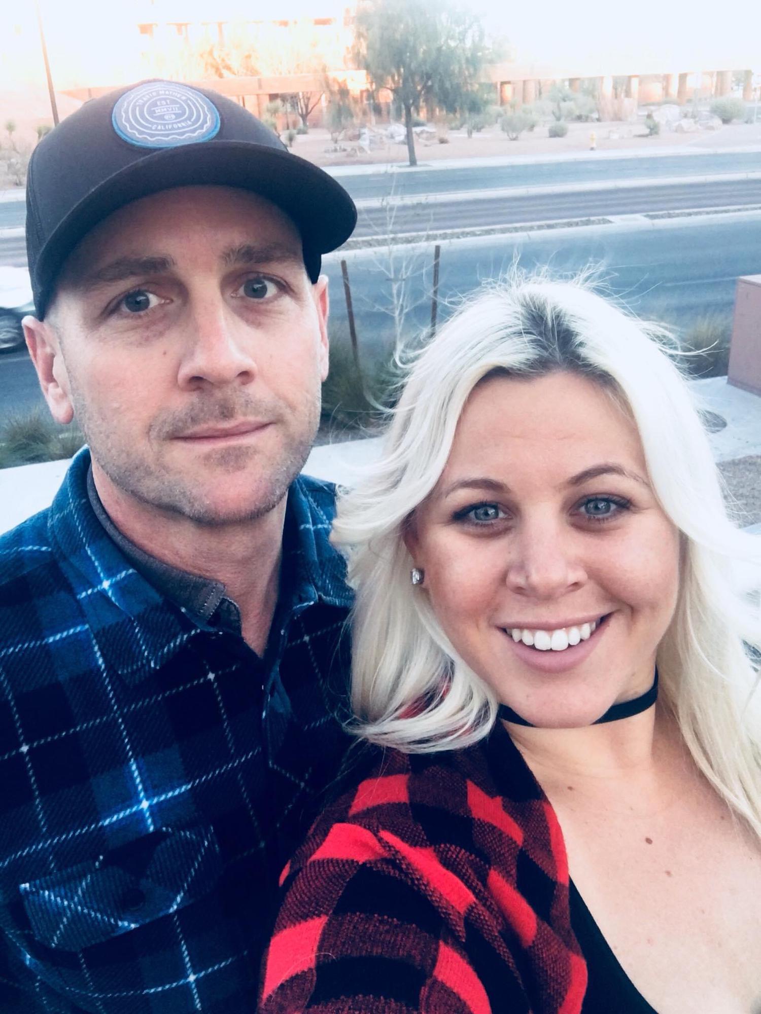Matching flannels at the outlet mall