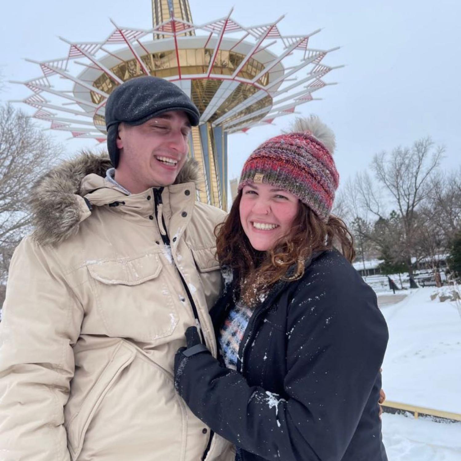 First big snow day as a couple at ORU