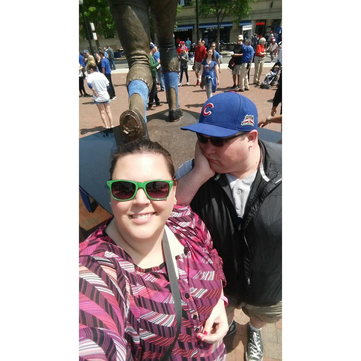 He can't take a normal picture
