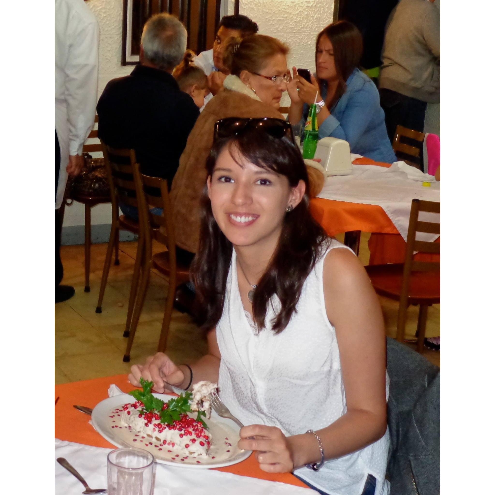 Try the chiles en nogada!