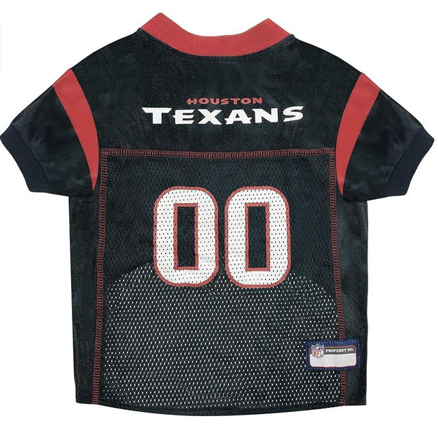 NFL Housotn Texans Dog Jersey, Size: Small. Best Football Jersey Costume for Dogs & Cats. Licensed Jersey Shirt