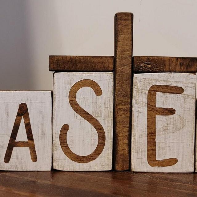 Easter Blocks with Cross