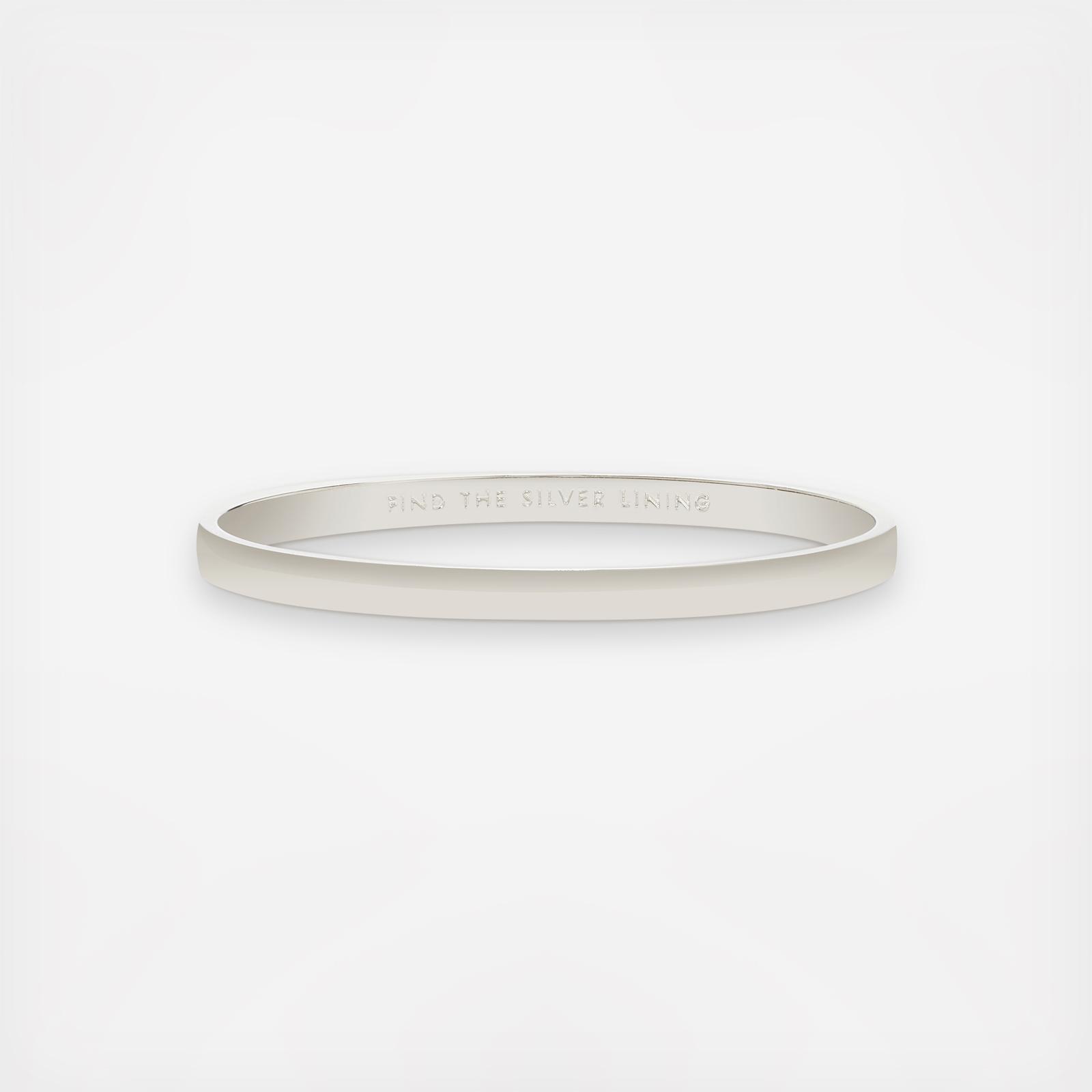 Silver Lining Idiom Bangle