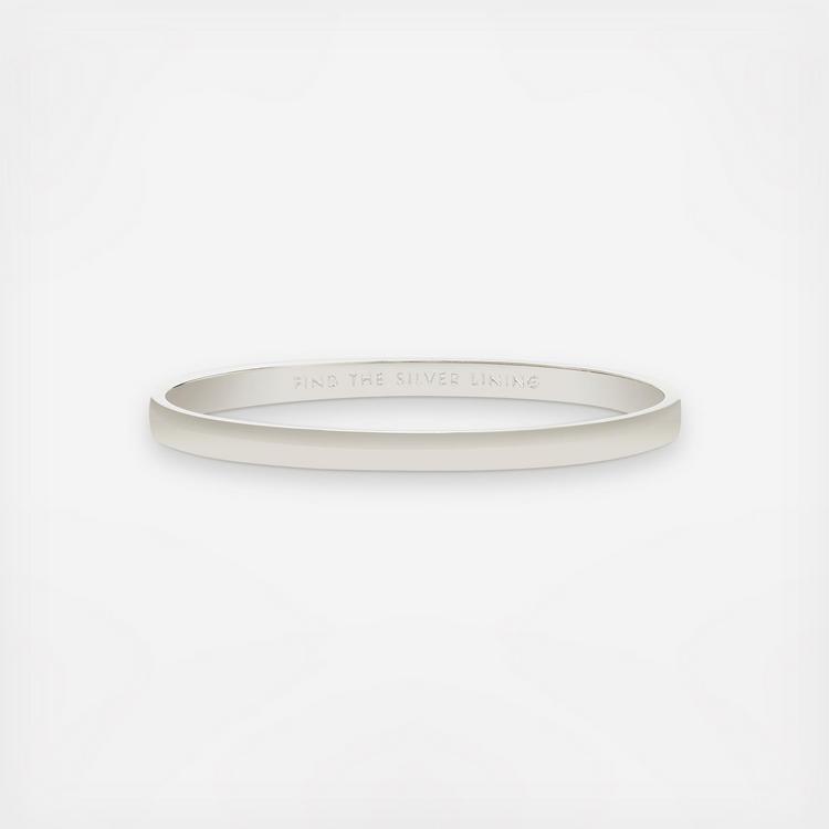 Silver Lining Idiom Bangle