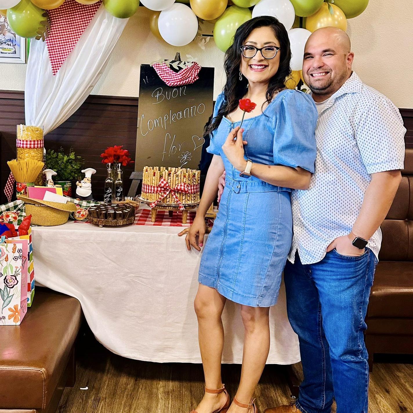His plan was to pop the question during her birthday celebration, which was attended by all of her loved ones.