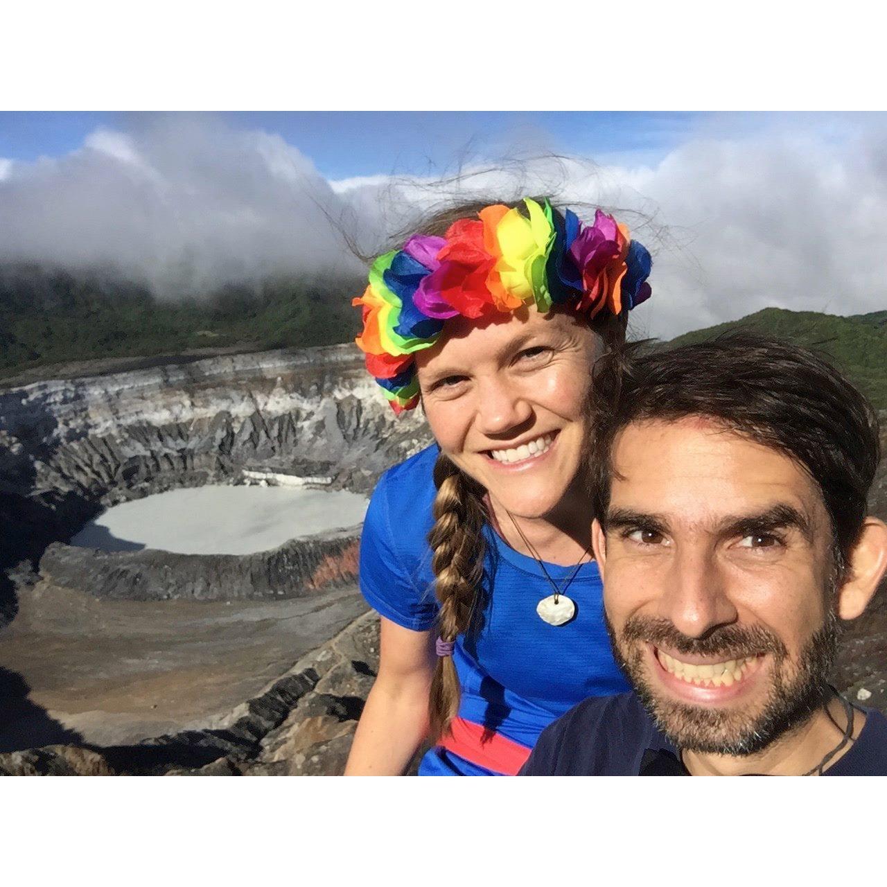 Right before Samy dijo que "¡SÍ!" - Volcán Poas, Costa Rica