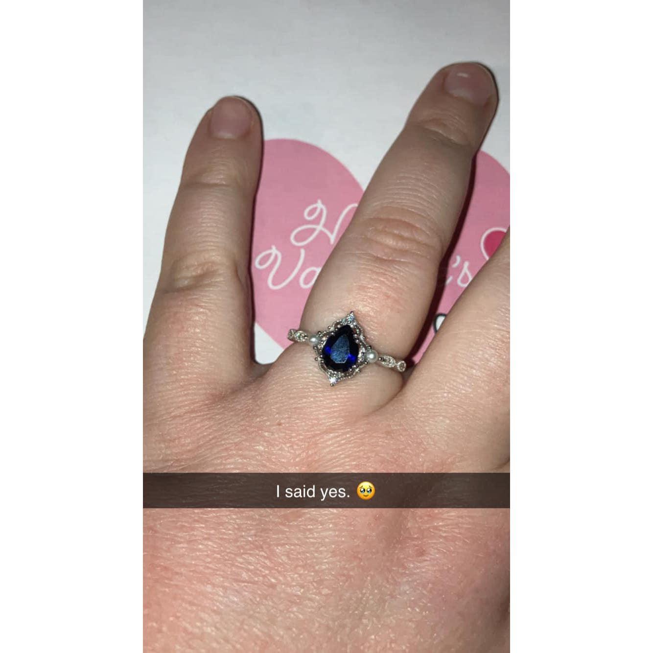 Kall's beautiful engagement ring.