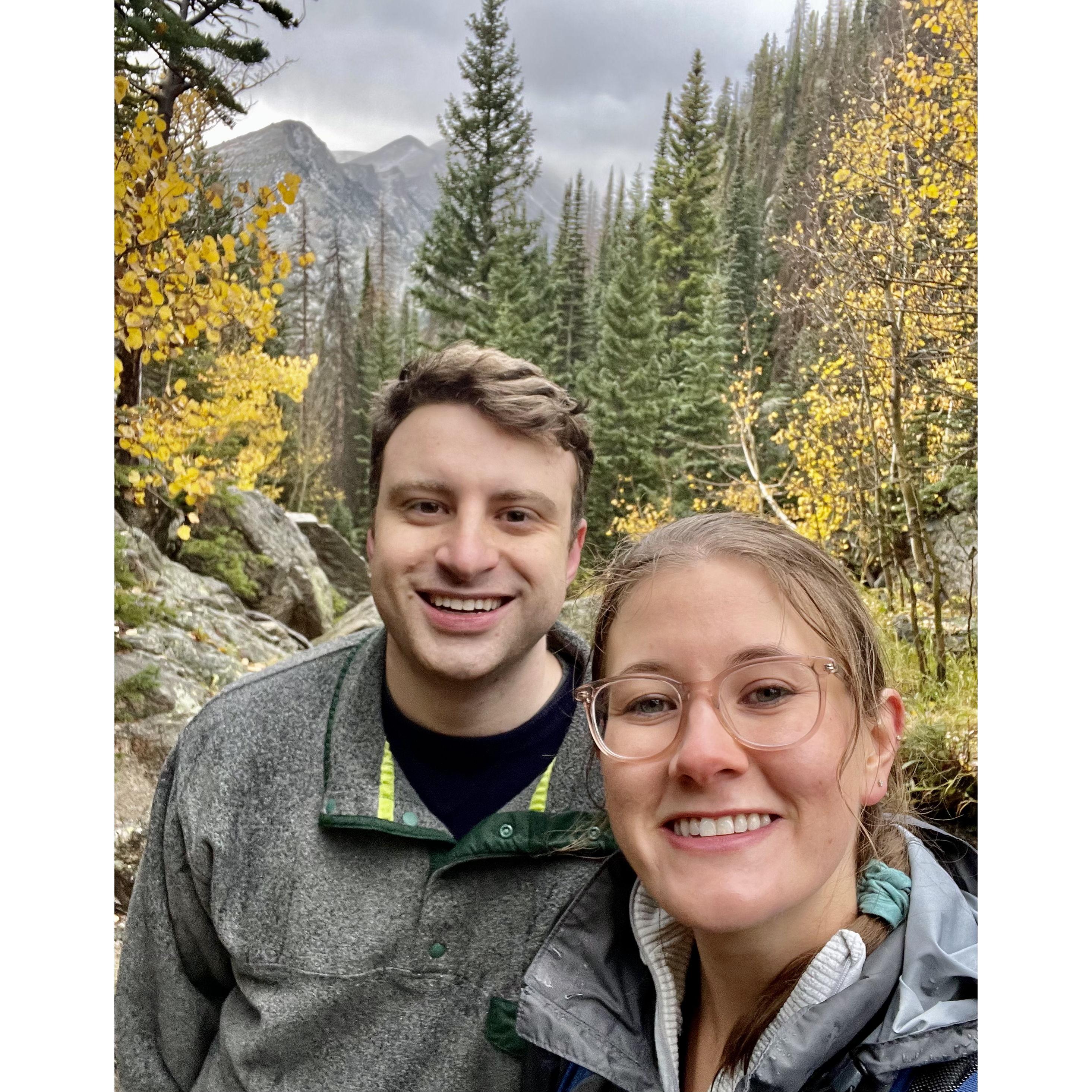 October 2021: In between residency interviews we snuck in some trips, including a hiking-filled trip to Colorado