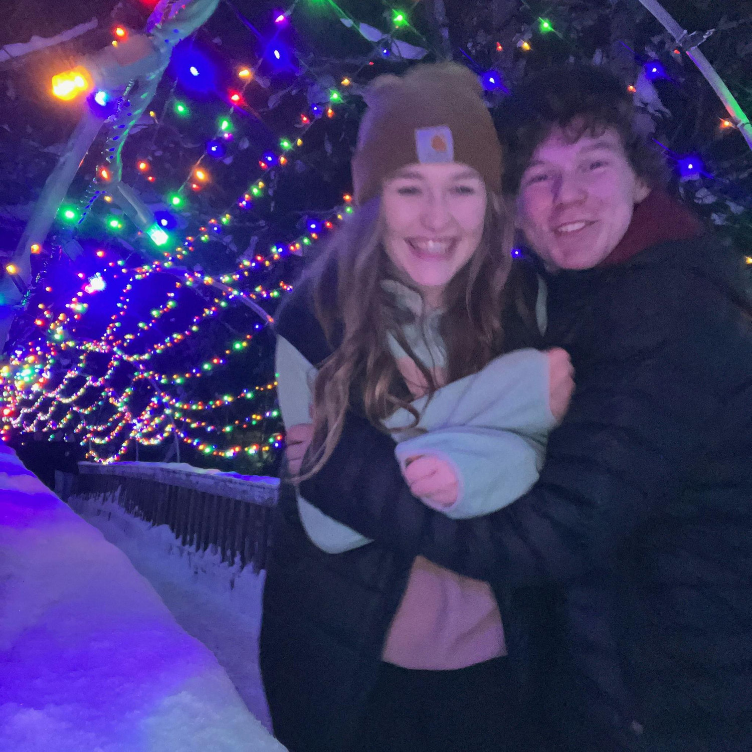 Our first official date, zoo lights 2023.