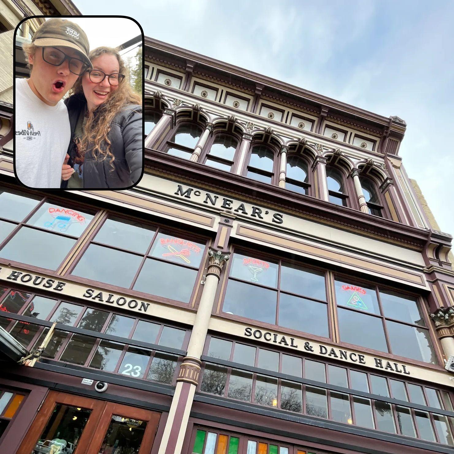 Jacksons 21st birthday at a local saloon.