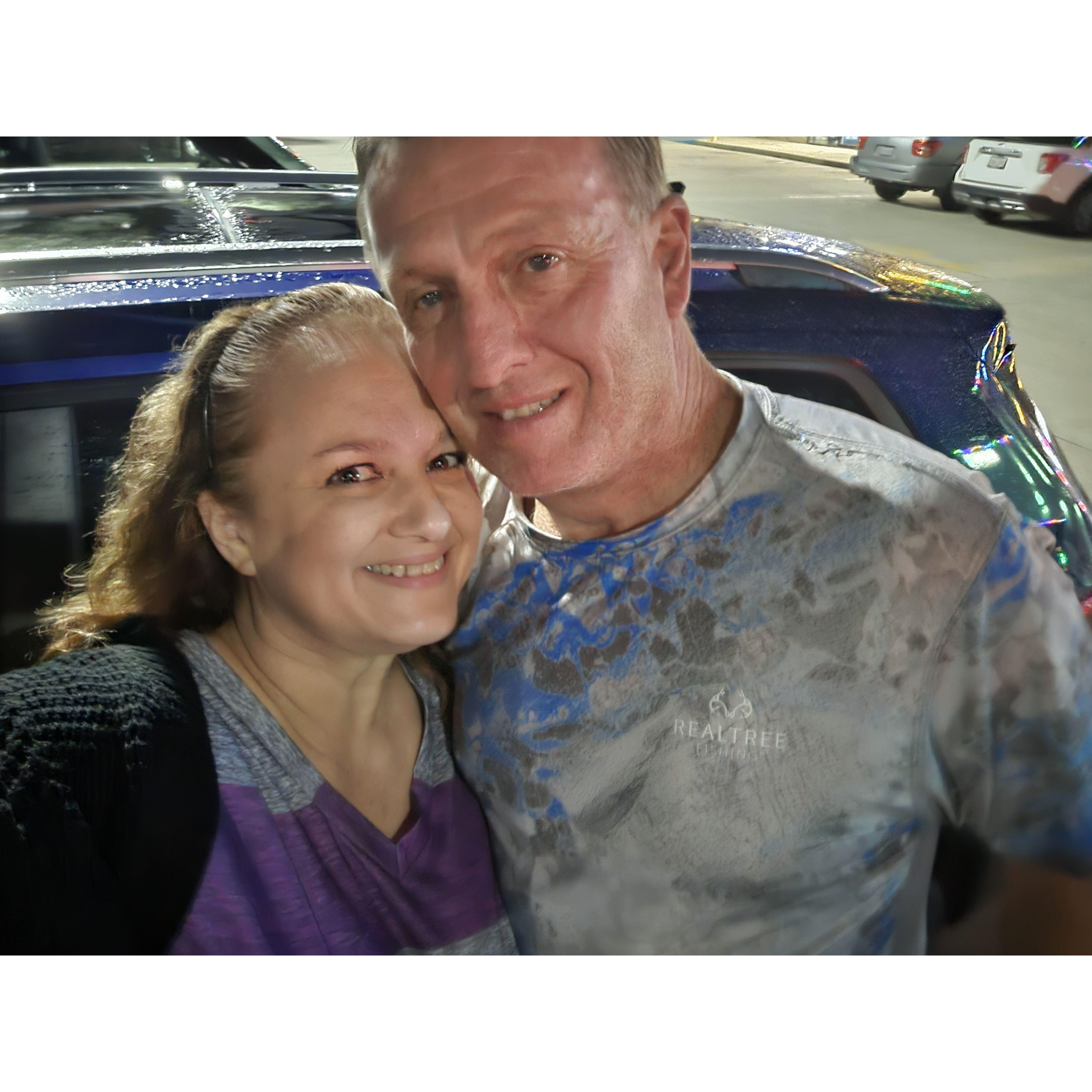 Our first photo together