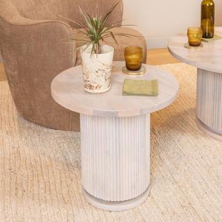 Octavia Pedestal Round Side Table