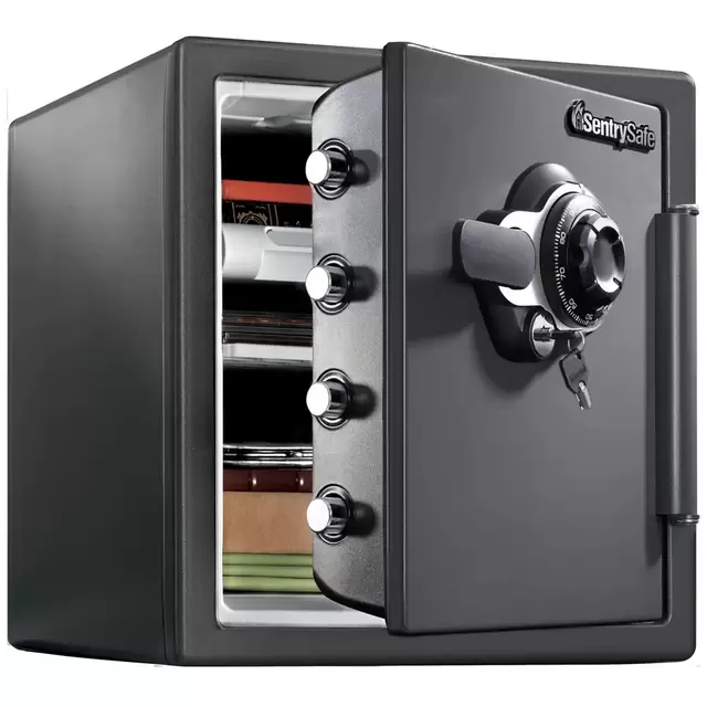 SentrySafe Fire/Water Resistant 1.23-cu ft Combination Lock Residential Floor Safe