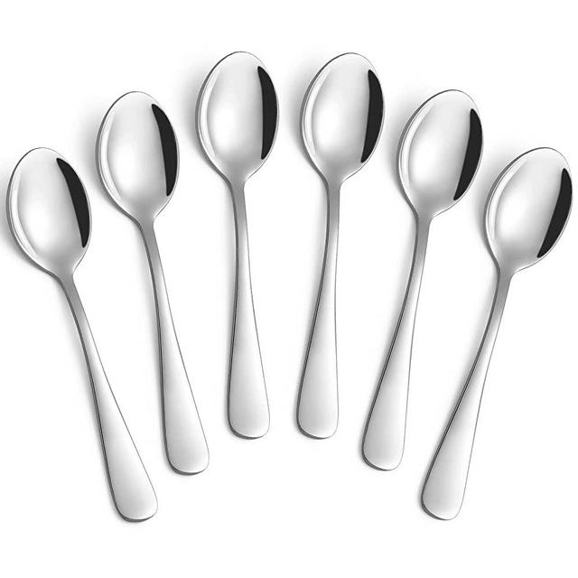 Hiware 6 Pcs Demitasse Espresso Spoons, 4.7 Inches Stainless Steel Mini Coffee Spoons