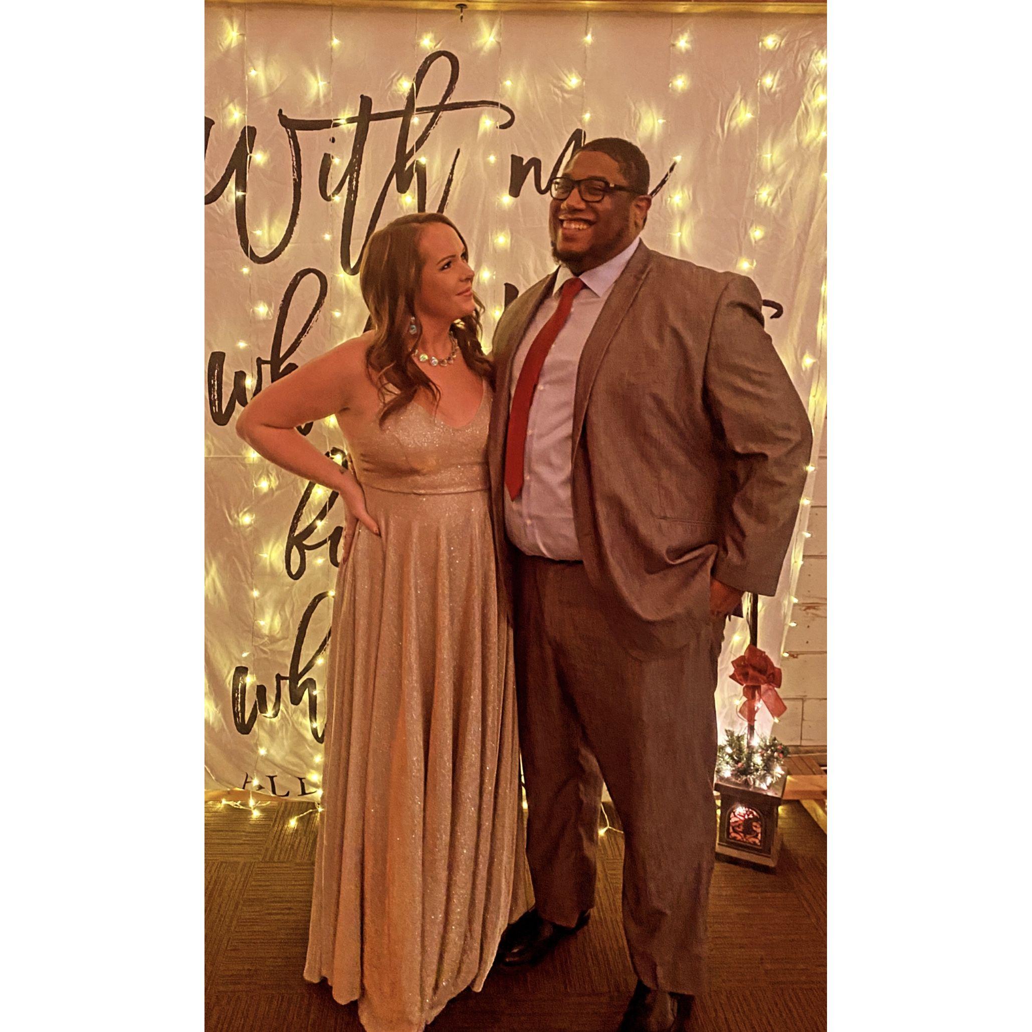 This was taken at our first wedding we attended together as a couple & Lindsay remembers thinking "I hope one day our friends get to celebrate with us at OUR wedding!" :)